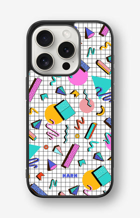 iPhone 15 Pro Hard Case – 80s Memphis - View 1