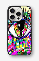iPhone 15 Pro Hard Case – Abstract Eye - View 1