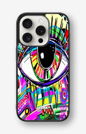 iPhone 15 Pro Hard Case – Abstract Eye - View 1