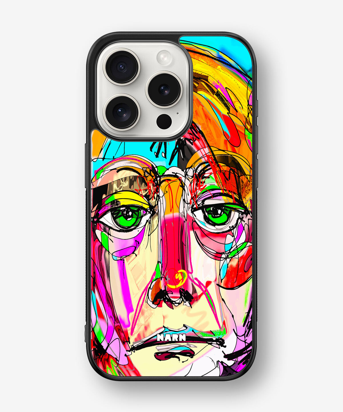 iPhone 15 Pro Hard Case – Abstract Portrait - View 1