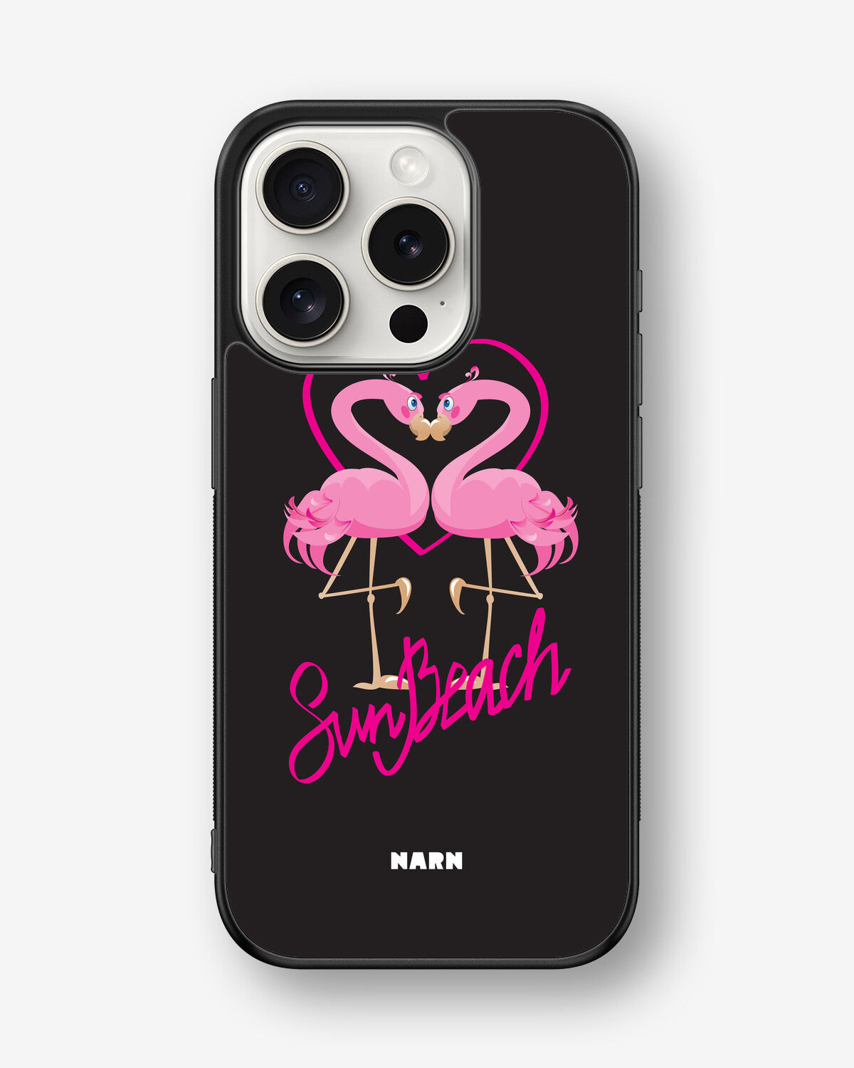 iPhone 15 Pro Hard Case – Beach Flamingo - View 1