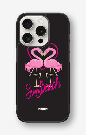 iPhone 15 Pro Hard Case – Beach Flamingo - View 1