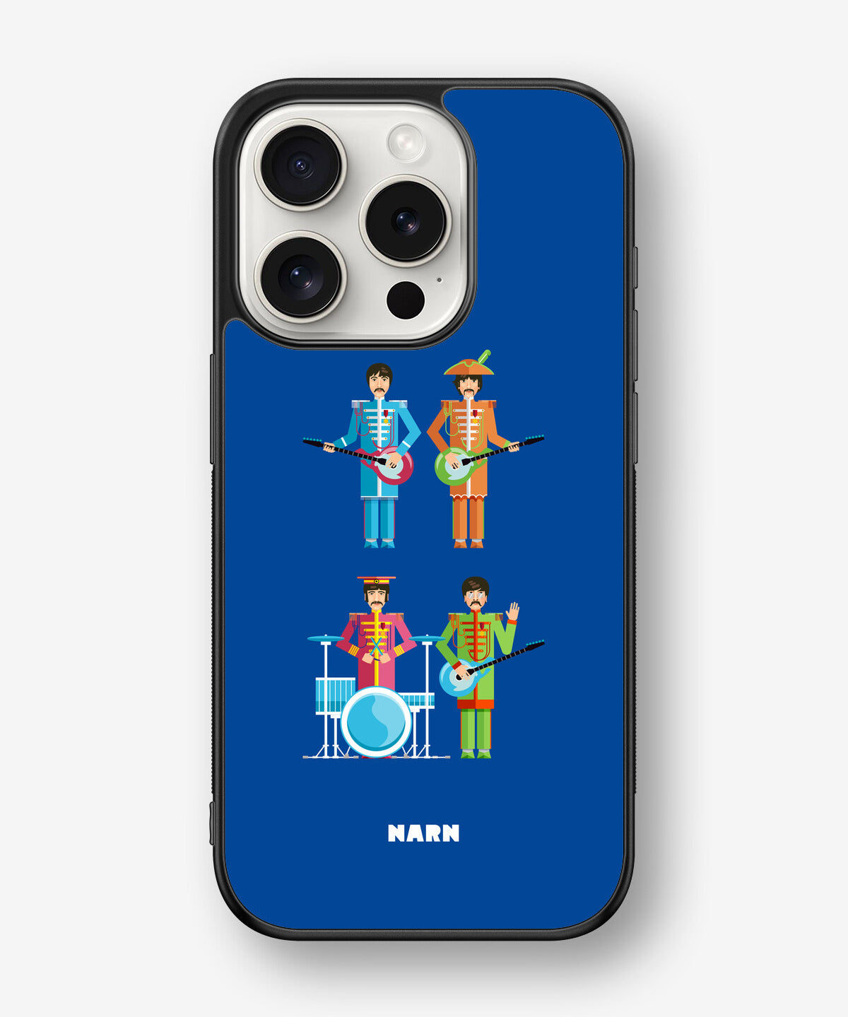 iPhone 15 Pro Hard Case – Beatles Blue - View 1