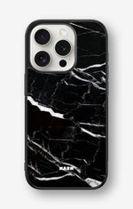 iPhone 15 Pro Hard Case – Black Marble - View 1