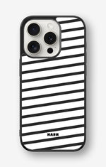iPhone 15 Pro Hard Case – Black Stripes - View 1