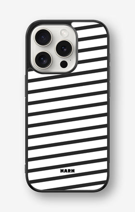 iPhone 15 Pro Hard Case – Black Stripes - View 1