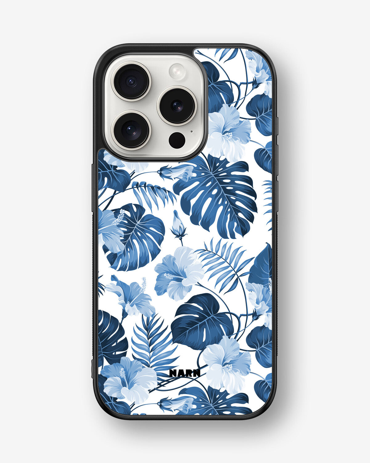 iPhone 15 Pro Hard Case – Blue Tropics - View 1