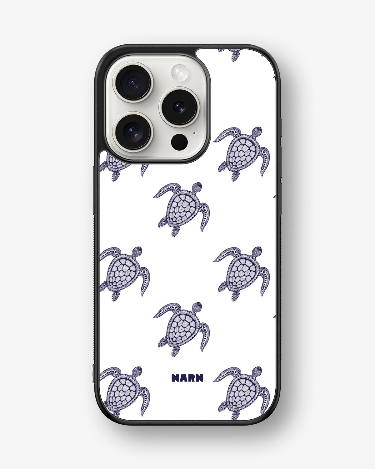 iPhone 15 Pro Hard Case – Blue Turtles - View 1