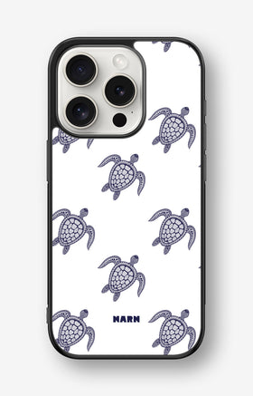iPhone 15 Pro Hard Case – Blue Turtles - View 1