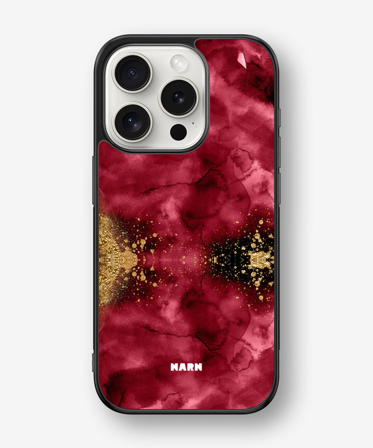 iPhone 15 Pro Hard Case – Burgendy Shimmer - View 1
