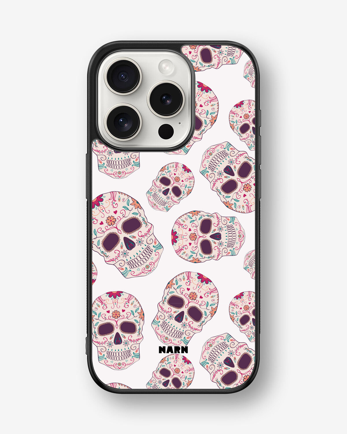 iPhone 15 Pro Hard Case – Calavera Skulls - View 1