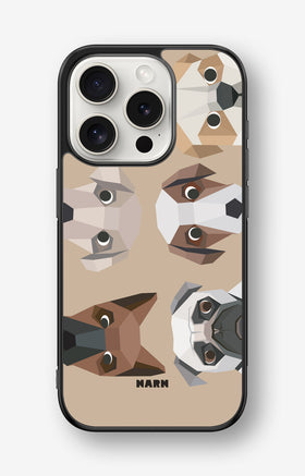 iPhone 15 Pro Hard Case – Cute Dogs - View 1