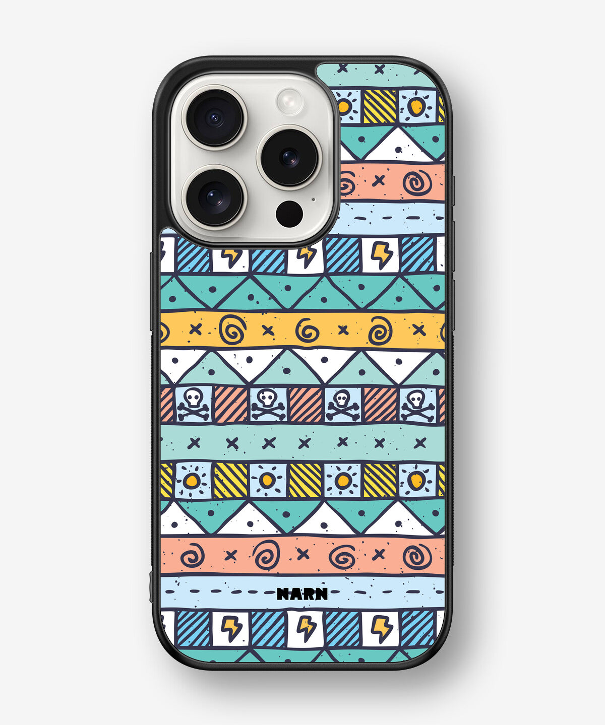 iPhone 15 Pro Hard Case – Cute Pattern - View 1