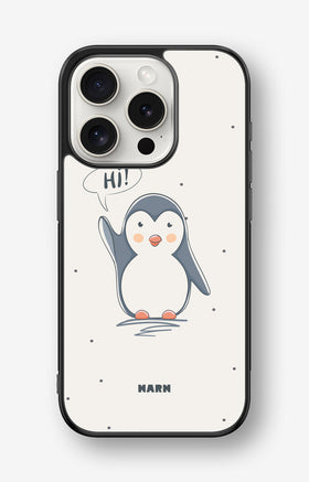 iPhone 15 Pro Hard Case – Cute Penguin - View 1