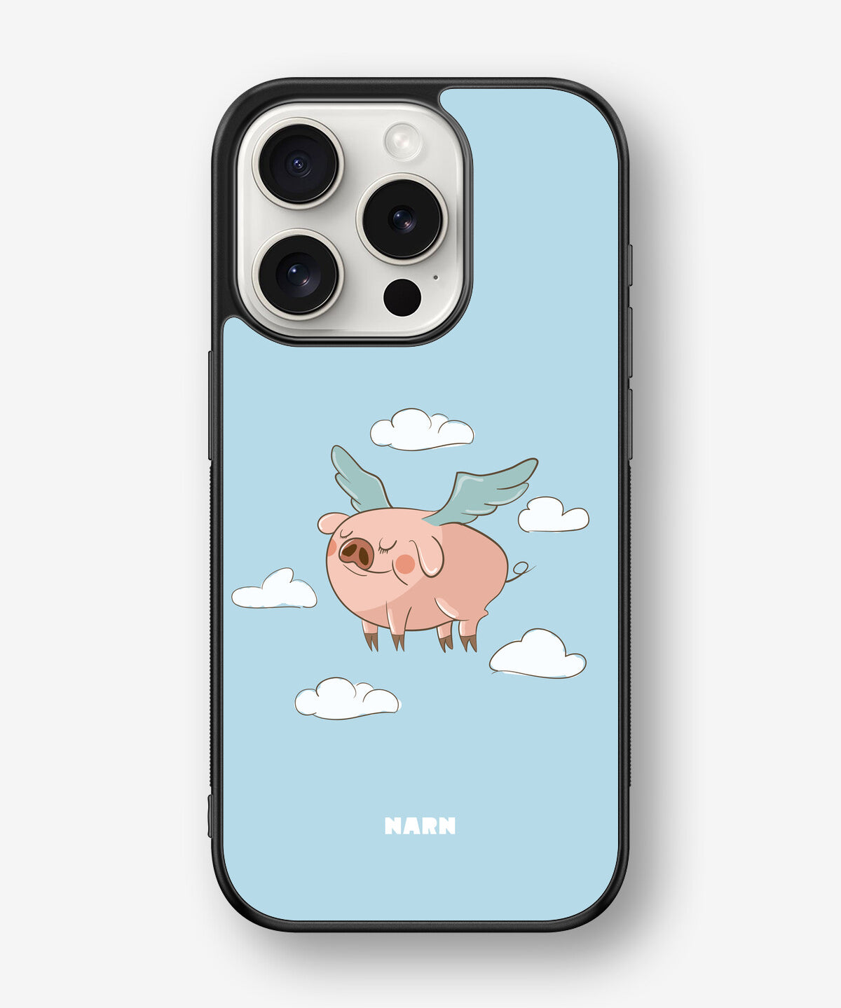 iPhone 15 Pro Hard Case – Dreamy Pig - View 1