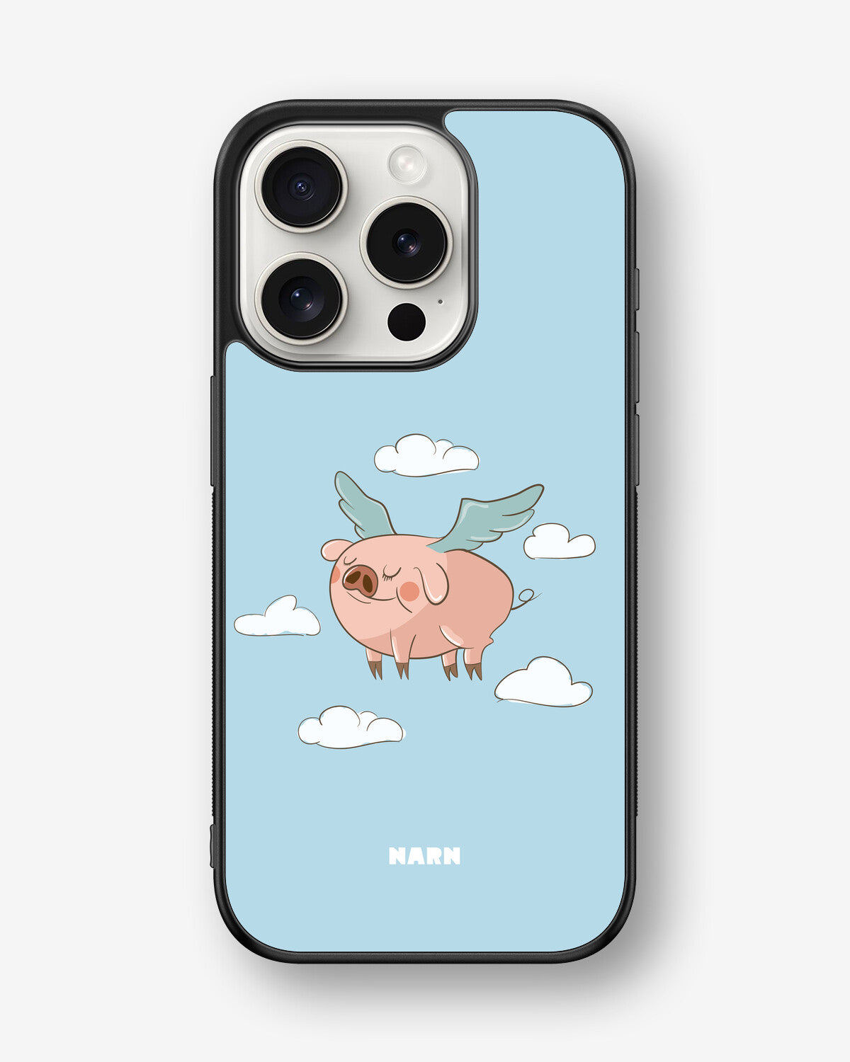 iPhone 15 Pro Hard Case – Dreamy Pig - View 1