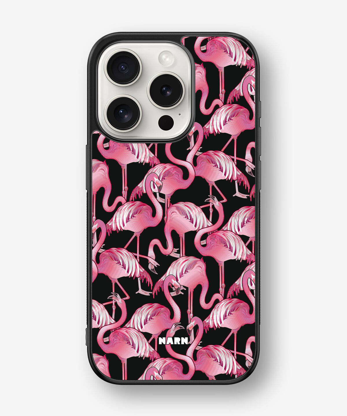 iPhone 15 Pro Hard Case – Flamingos - View 1