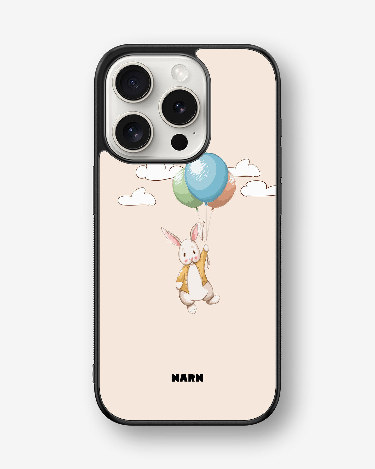 iPhone 15 Pro Hard Case – Flying Rabbit - View 1