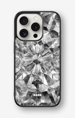 iPhone 15 Pro Hard Case – Grey Crystals - View 1