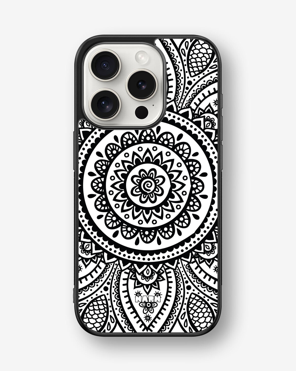 iPhone 15 Pro Hard Case – Henna Mandala - View 1