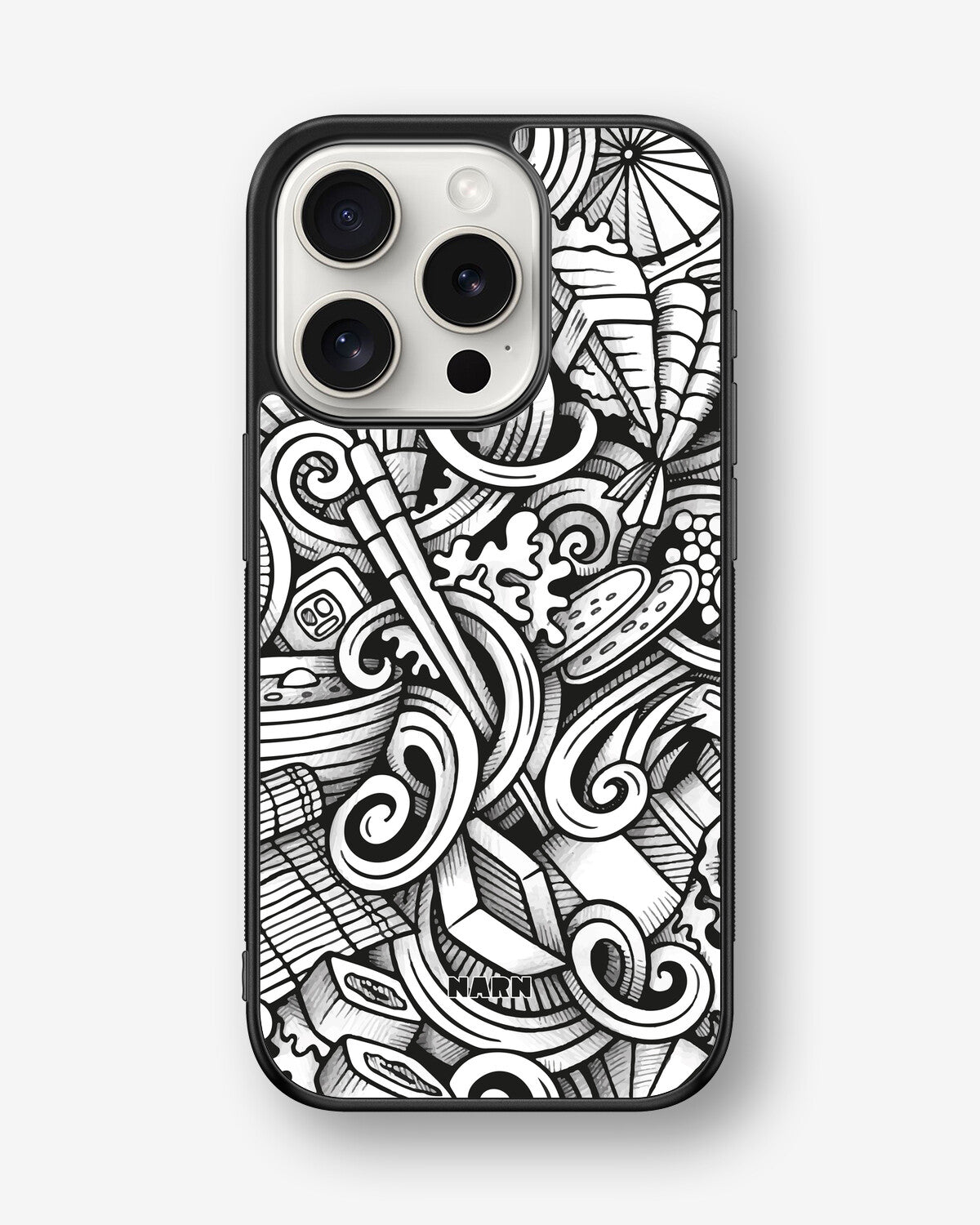 iPhone 15 Pro Hard Case – Japanese Pattern - View 1