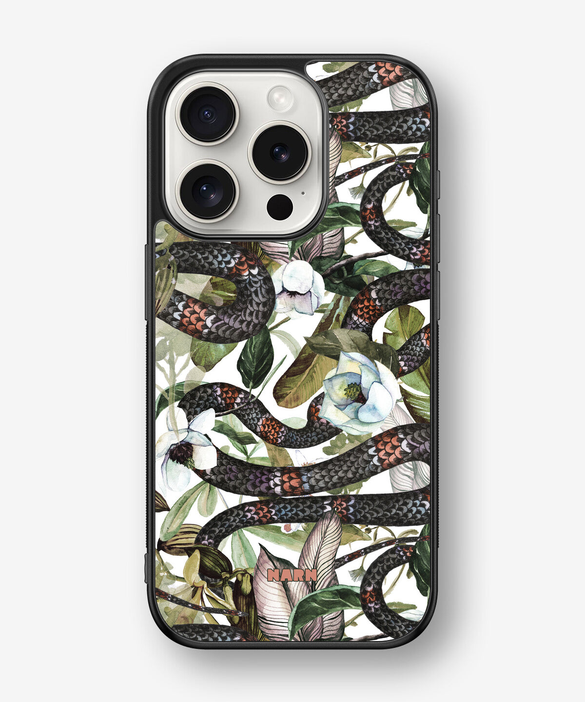iPhone 15 Pro Hard Case – Jungle Snake - View 1