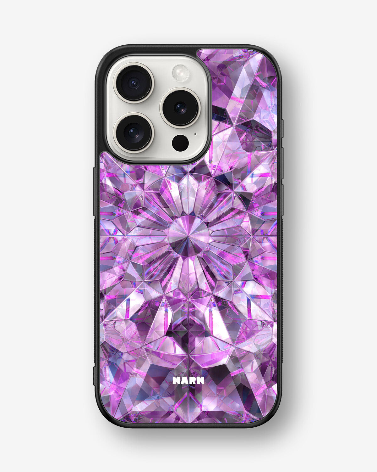 iPhone 15 Pro Hard Case – Lavender Crystals - View 1