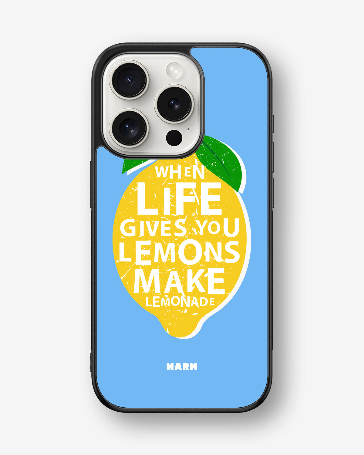 iPhone 15 Pro Hard Case – Lemon Quote - View 1