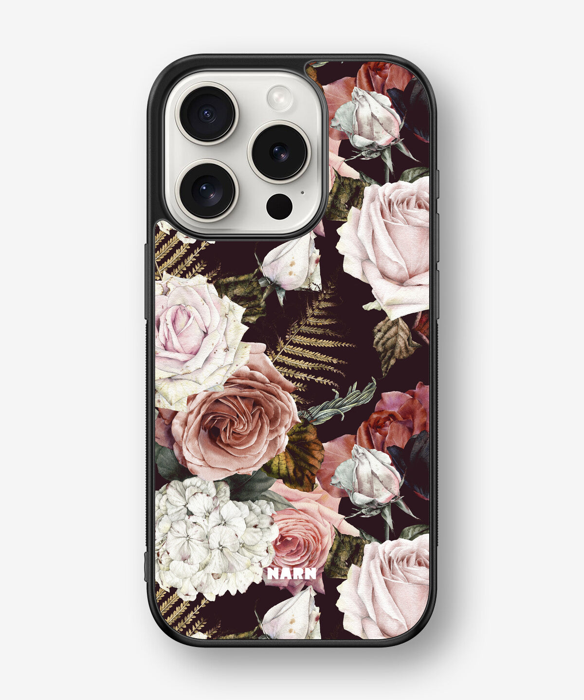 iPhone 15 Pro Hard Case – Midnight Roses - View 1