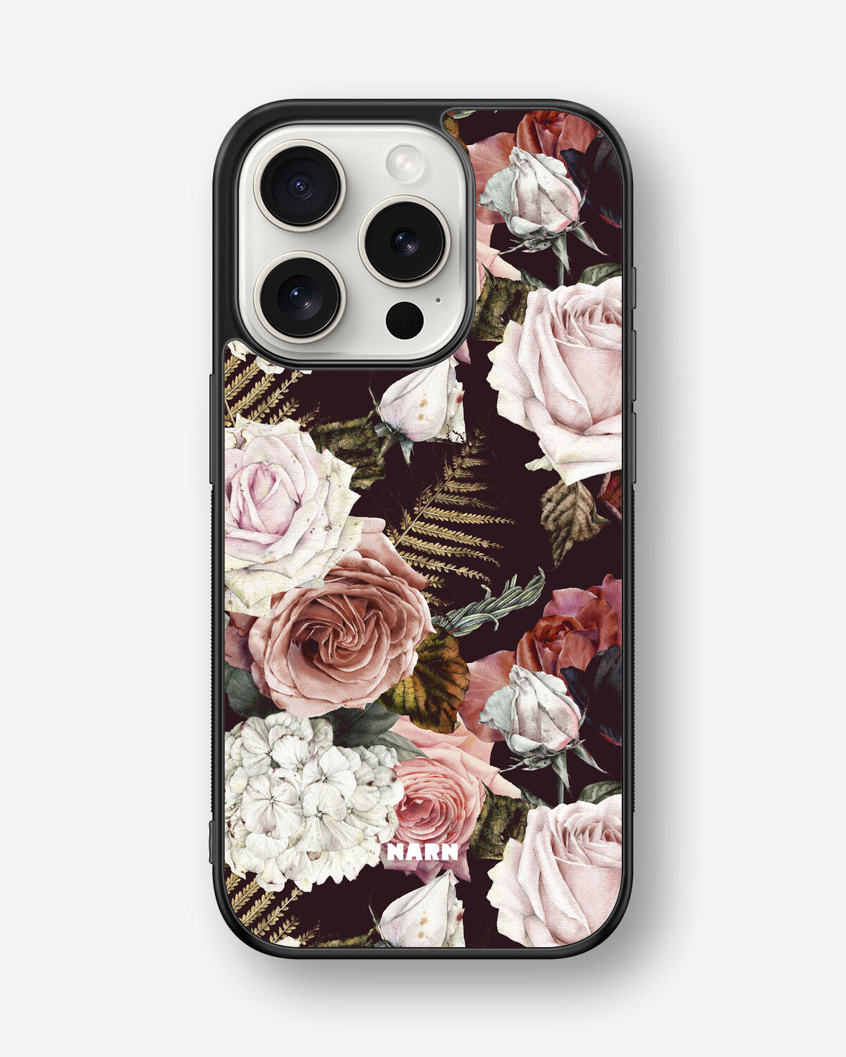 iPhone 15 Pro Hard Case – Midnight Roses - View 1