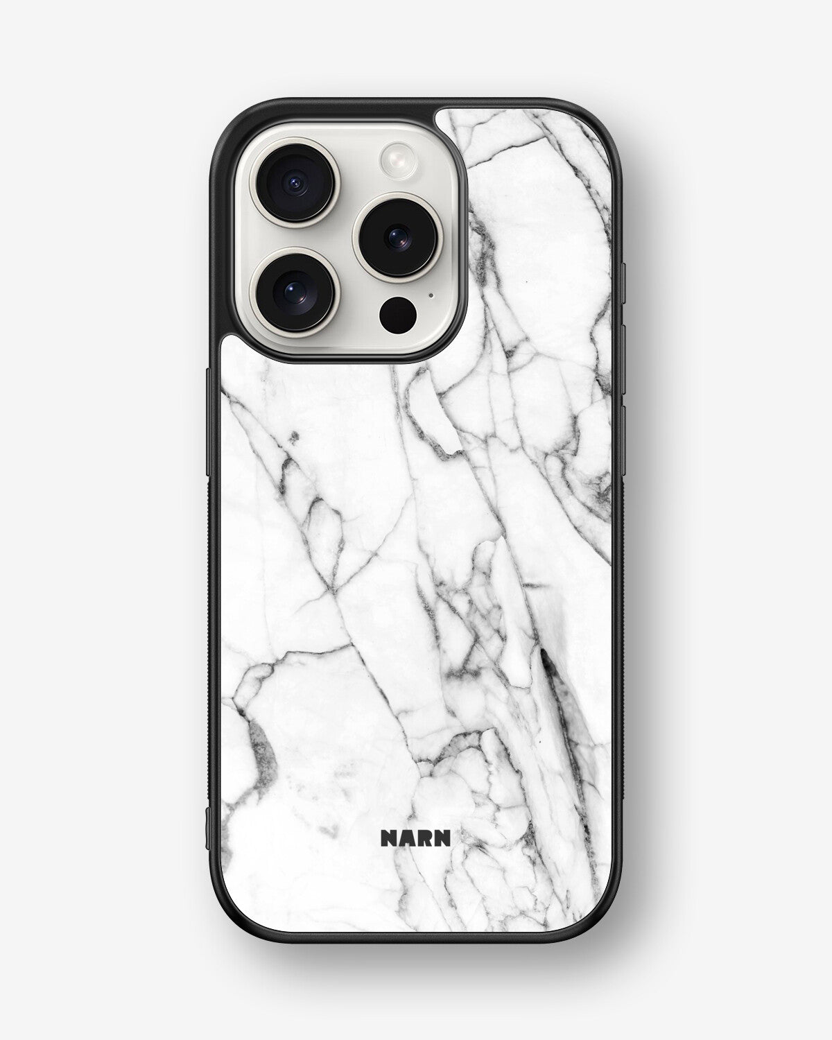 iPhone 15 Pro Hard Case – Milky Marble - View 1