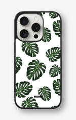 iPhone 15 Pro Hard Case – Monstera Pattern - View 1