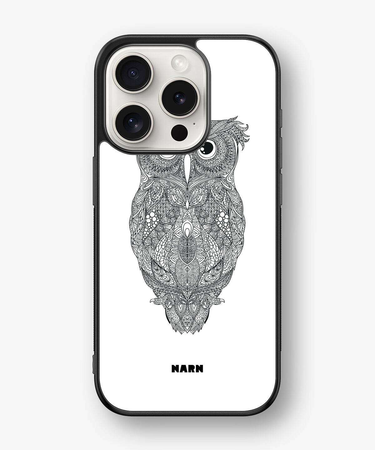 iPhone 15 Pro Hard Case – Owl - View 1