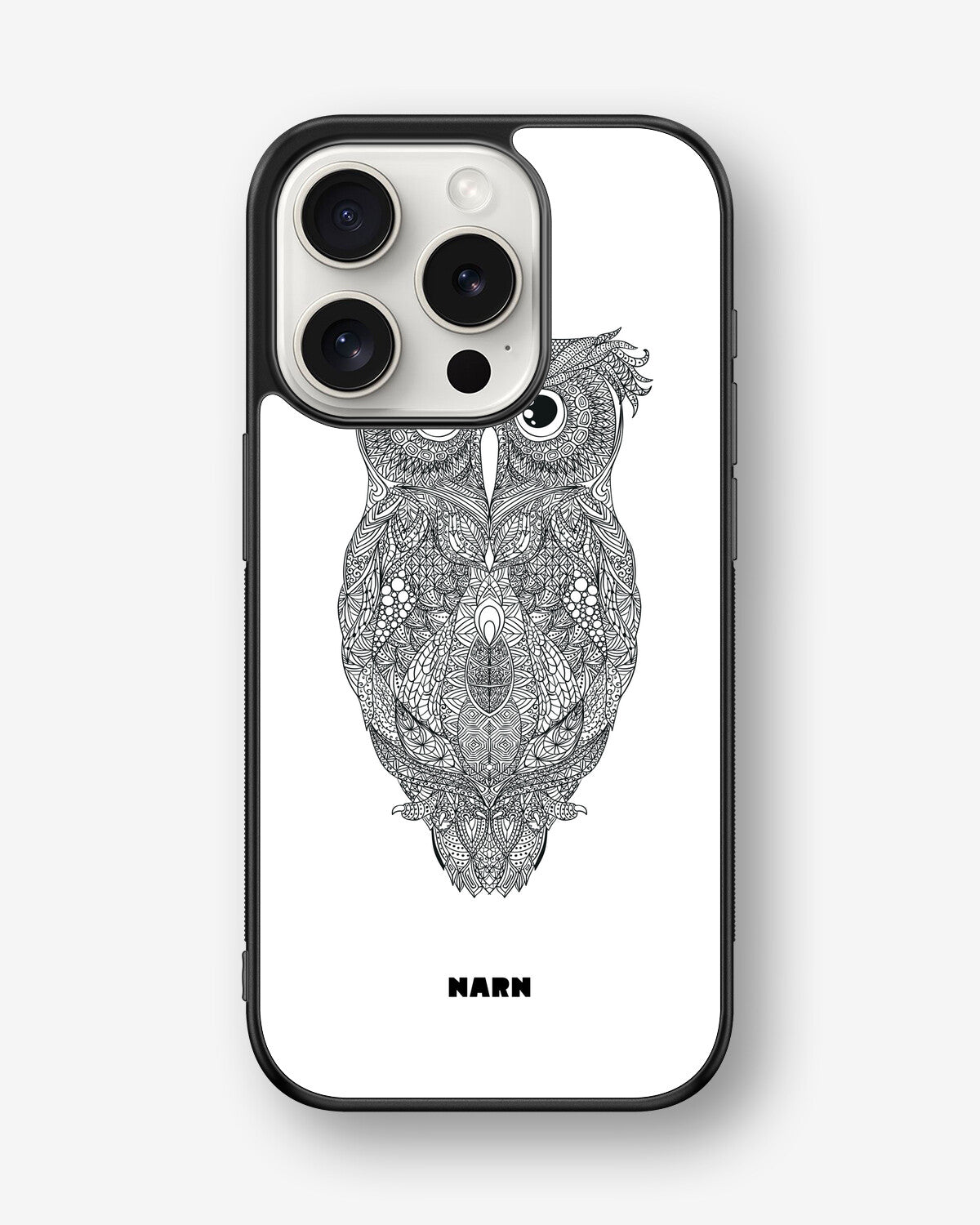 iPhone 15 Pro Hard Case – Owl - View 1
