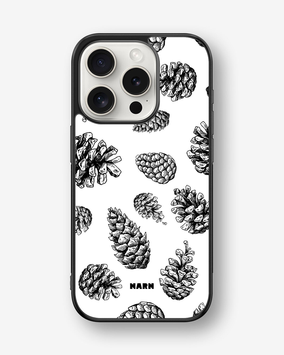 iPhone 15 Pro Hard Case – Pine Cones - View 1