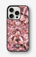 iPhone 15 Pro Hard Case – Pink Crystals - View 1