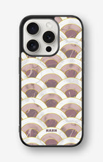 iPhone 15 Pro Hard Case – Pink Marble Waves - View 1