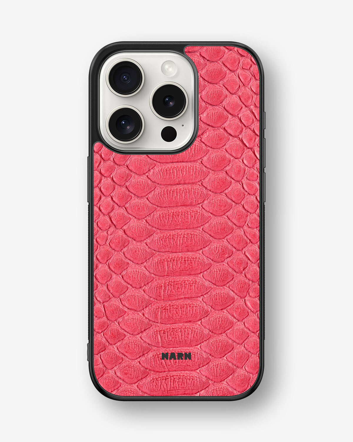 iPhone 15 Pro Hard Case – Pink Snake - View 1