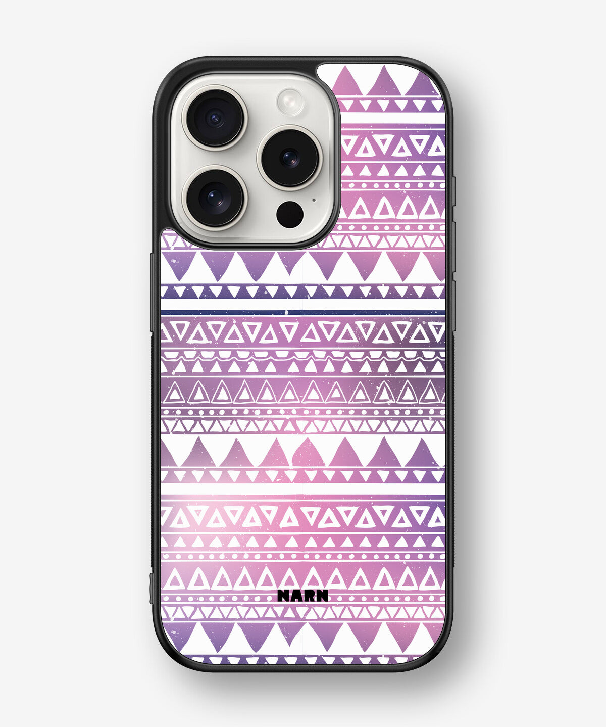 iPhone 15 Pro Hard Case – Purple Aztec - View 1