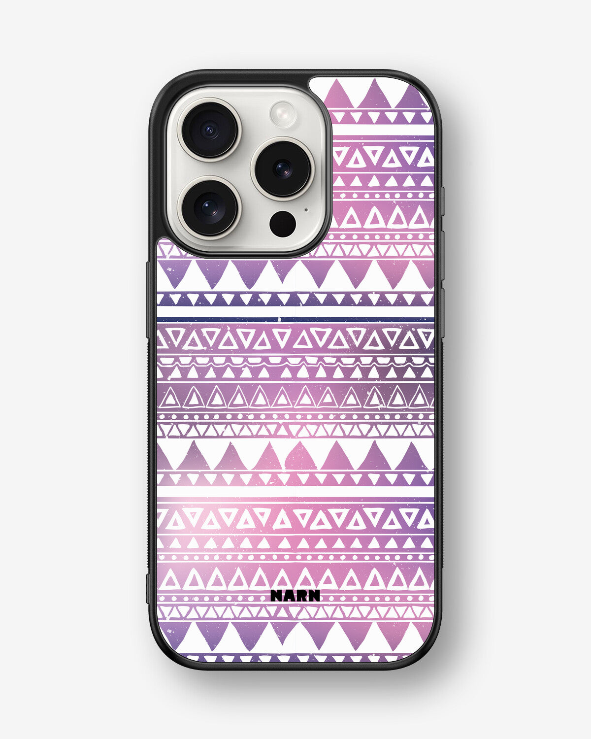iPhone 15 Pro Hard Case – Purple Aztec - View 1