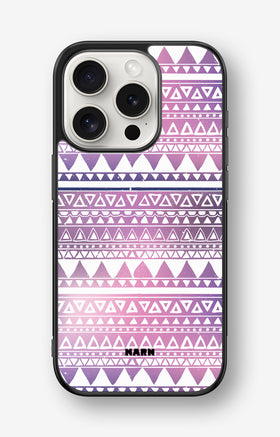 iPhone 15 Pro Hard Case – Purple Aztec - View 1