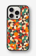 iPhone 15 Pro Hard Case – Retro Geometric - View 1
