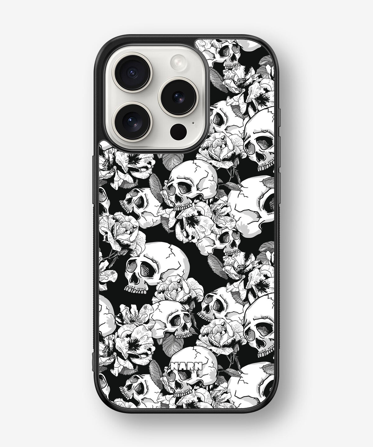 iPhone 15 Pro Hard Case – Skull Garden - View 1