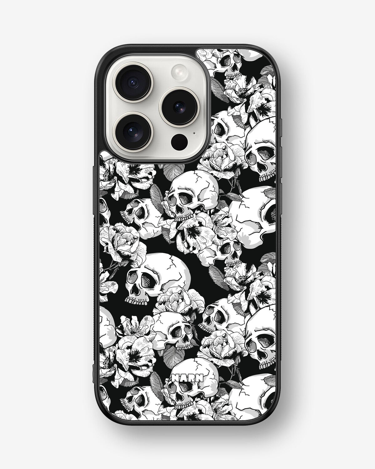 iPhone 15 Pro Hard Case – Skull Garden - View 1