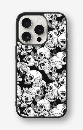 iPhone 15 Pro Hard Case – Skull Garden - View 1