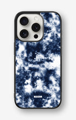 iPhone 15 Pro Hard Case – Tie Dye Blue - View 1