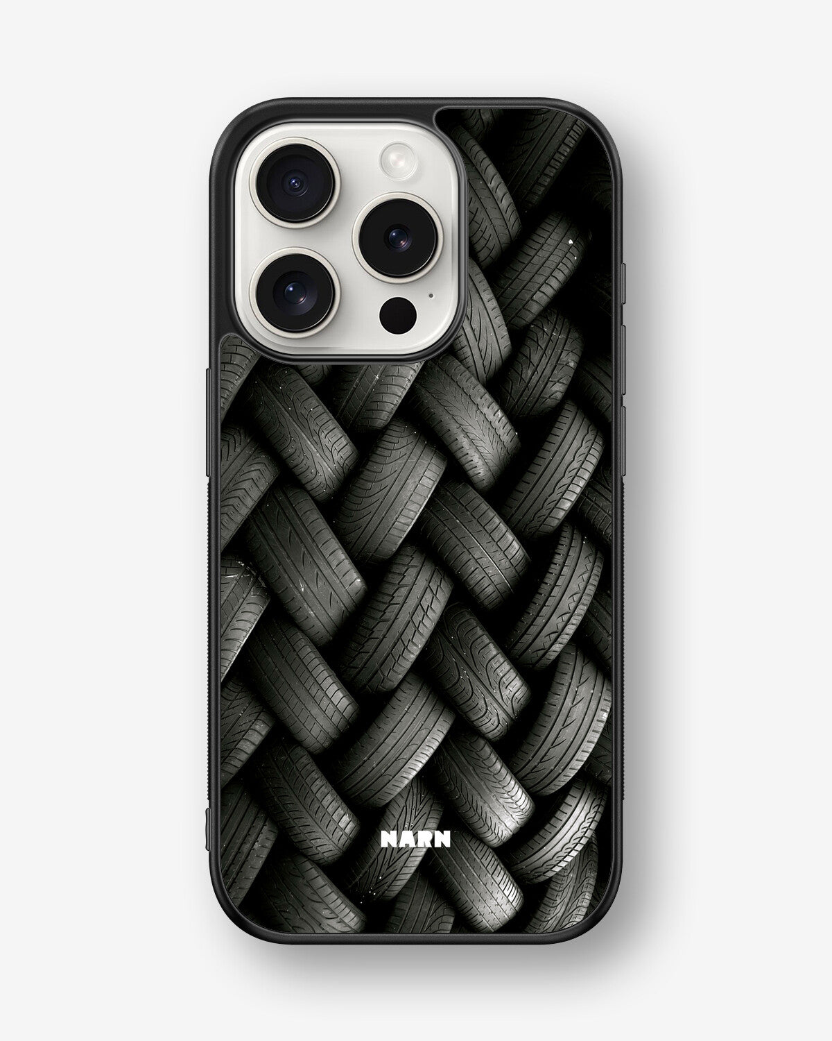 iPhone 15 Pro Hard Case – Tires Wall - View 1