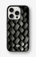 iPhone 15 Pro Hard Case – Tires Wall - View 1