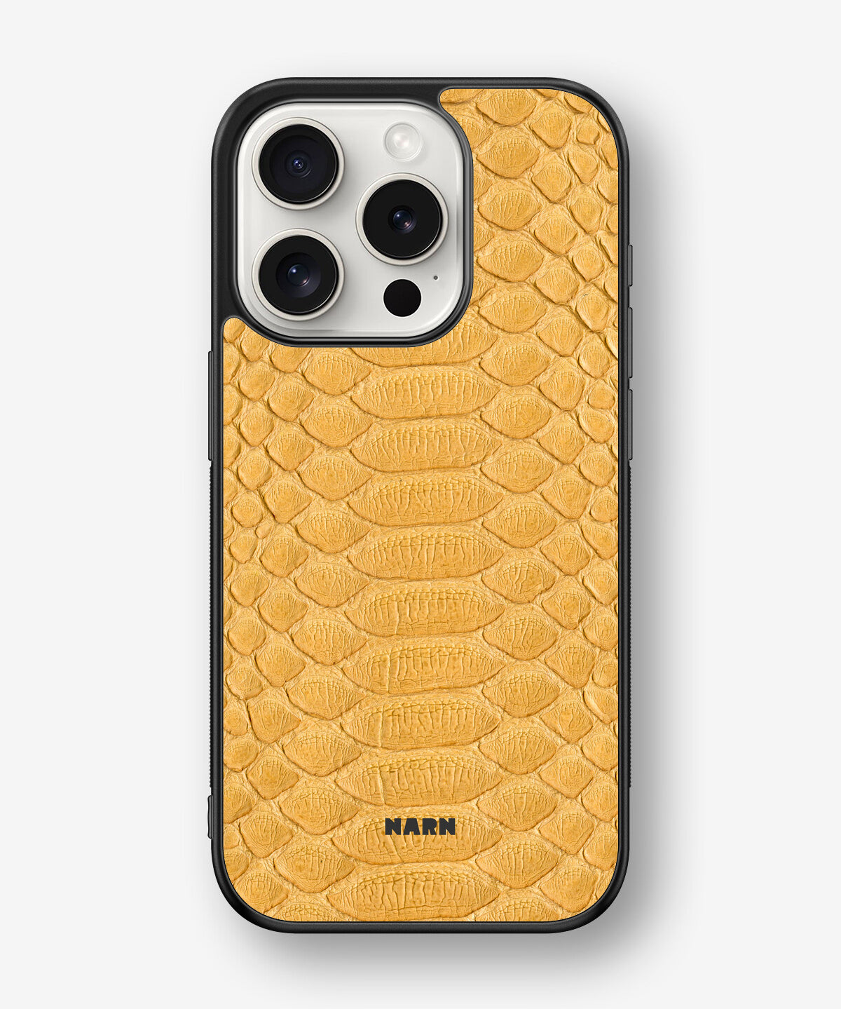 iPhone 15 Pro Hard Case – Yellow Snake - View 1