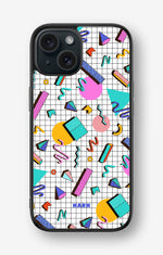 iPhone 15 Hard Case – 80s Memphis - View 1